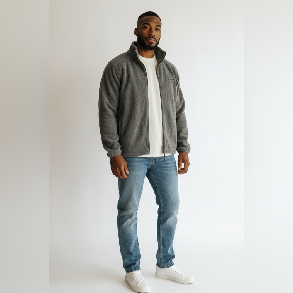 Columbia Charcoal Fleece Jacket